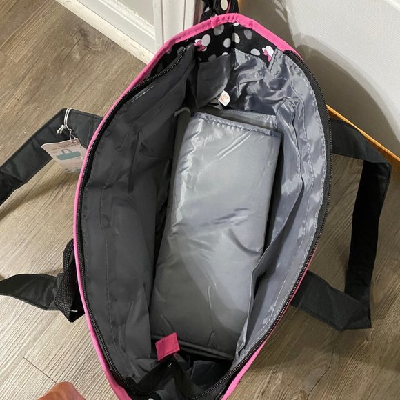 NWT Disney Baby Minnie Mouse Diaper Bag Set - Picture 8 of 8